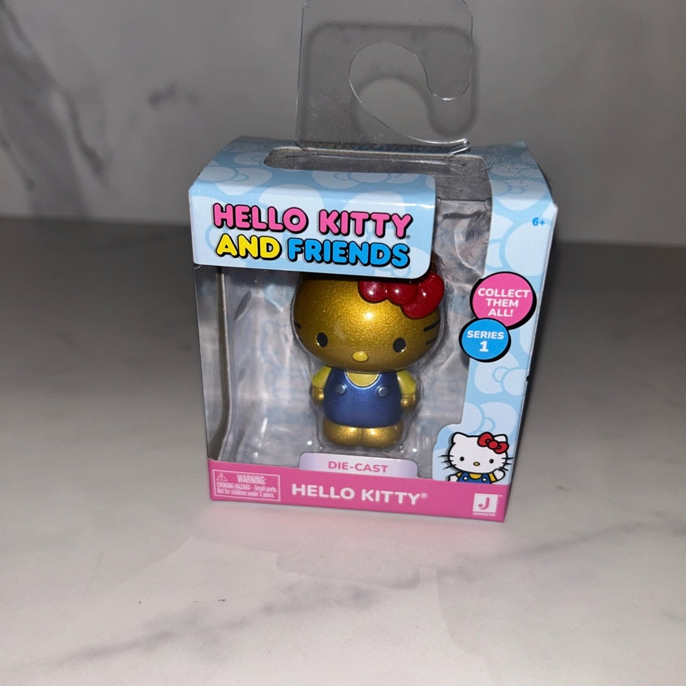Hello Kitty Gold and Blue Action Figure Collectible Series 1 Limited Edition